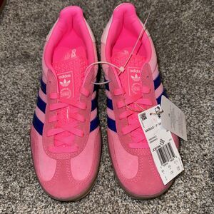 adidas Women's Pink and Blue gazelle
